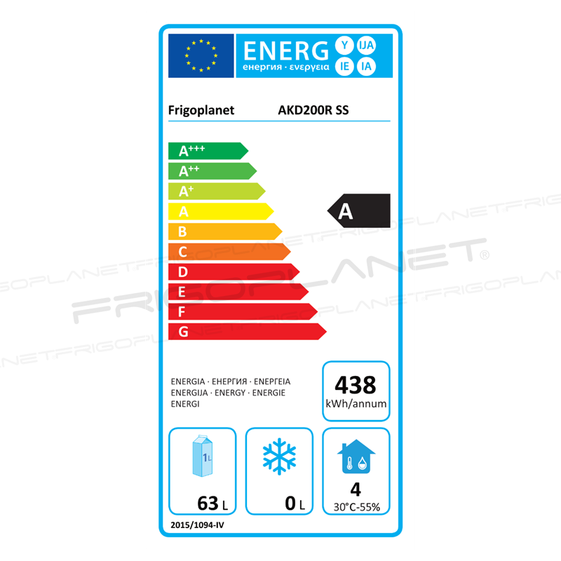 Energy Label, AKD200R SS