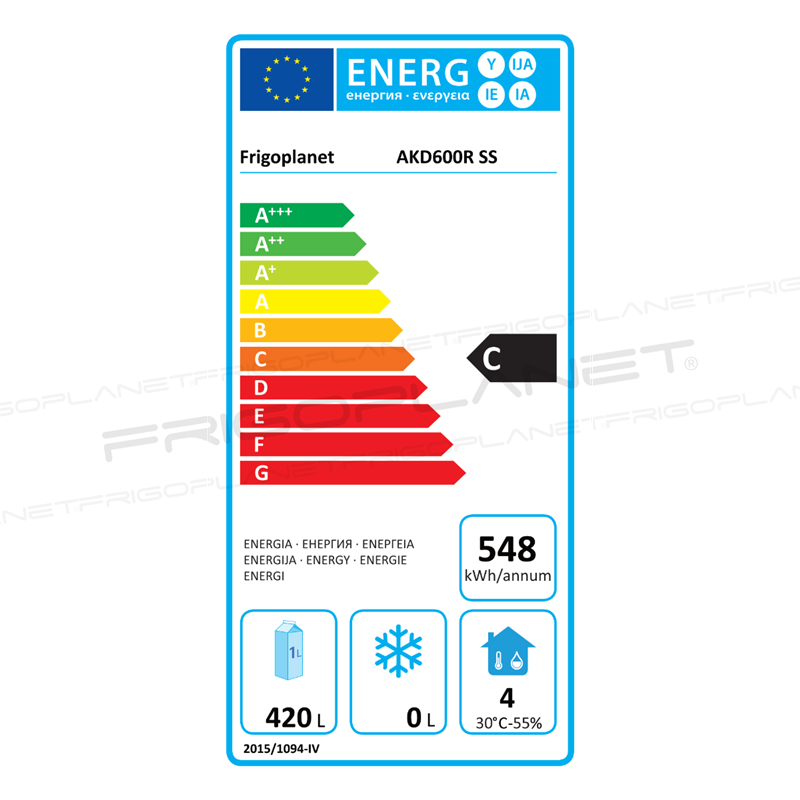 Energy Label, AKD600R SS